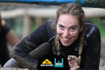 Foto Isabelle de Jong bij mud masters.